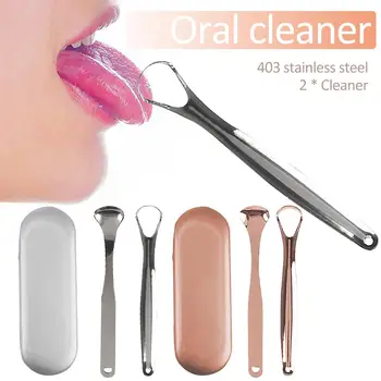 Stainless Steel Tongue Scraper Cleaner Tongue Scrapers Medical Grade Metal Tongue Scraping Cleaner With Carrying Case Oral Care
Stainless Steel Tongue Scraper Cleaner Tongue Scrapers Medical Grade Metal Tongue Scraping Cleaner With Carrying Case Oral Care