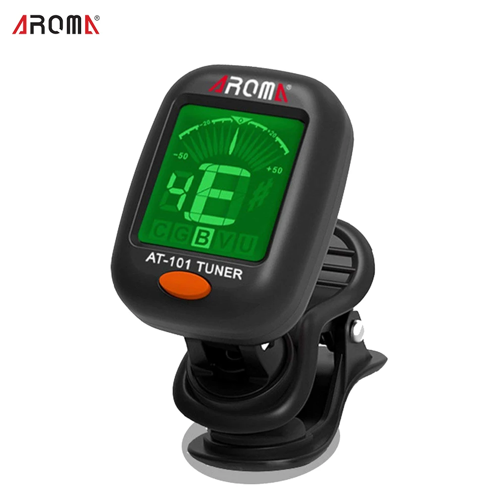 AROMA AT-101 Digital Clip-on Guitar Tuner Foldable Rotating Clip High Sensitivity for Chromatic Guitar Bass Violin Ukulele
AROMA AT-101 Digital Clip-on Guitar Tuner Foldable Rotating Clip High Sensitivity for Chromatic Guitar Bass Violin Ukulele