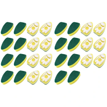 30 Pack Dish Wand Refills Sponge Heads, Dish Wand Brush Replacement Sponge Dish Wands Pads for Kitchen Cleaning Brush 
30 Pack Dish Wand Refills Sponge Heads, Dish Wand Brush Replacement Sponge Dish Wands Pads for Kitchen Cleaning Brush
