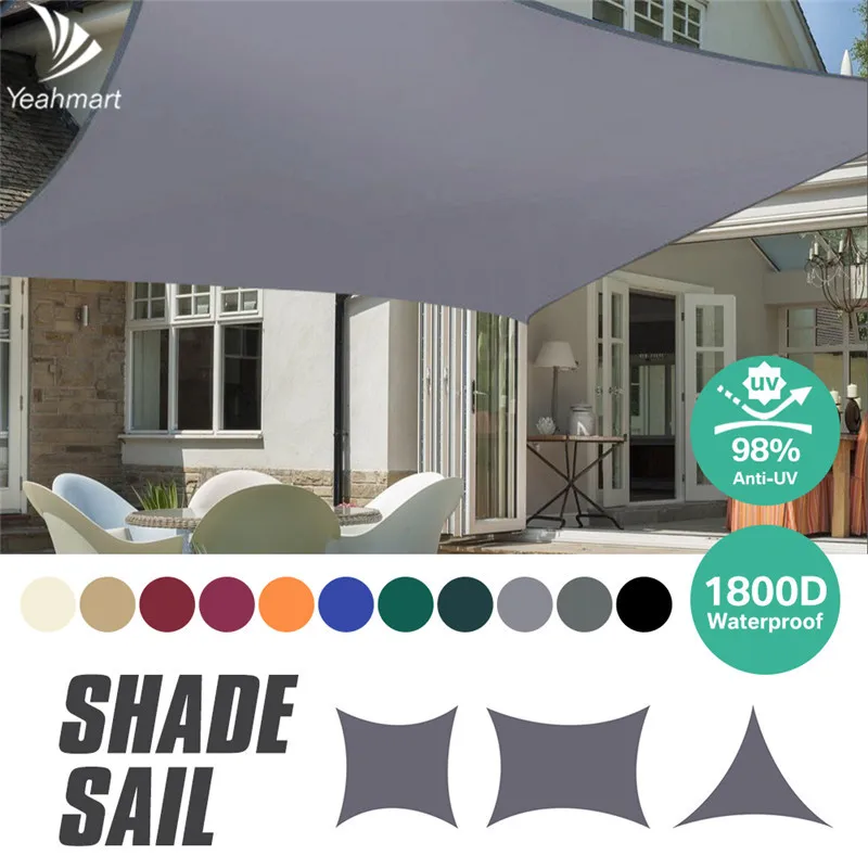 98% UVBlock Shade Sails Rectangle Sun Shelter For Car Garden Terrace Canopy Swimming Yard Sail Awning Tents Big Shade Cloth
98% UVBlock Shade Sails Rectangle Sun Shelter For Car Garden Terrace Canopy Swimming Yard Sail Awning Tents Big Shade Cloth