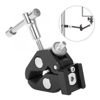 Articulated Arm Crab Extension Claw Clamp with 1/4 Screw Hot Shoe Mount for LCD Field Monitor DSLR Camera 
Articulated Arm Crab Extension Claw Clamp with 1/4 Screw Hot Shoe Mount for LCD Field Monitor DSLR Camera