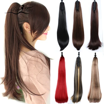 XUANGUANG 24 Inches Claw Straight Synthetic Ponytail Clip in Drawstring Hairpieces for Women Hair Extension High Temperature Fib
XUANGUANG 24 Inches Claw Straight Synthetic Ponytail Clip in Drawstring Hairpieces for Women Hair Extension High Temperature Fib