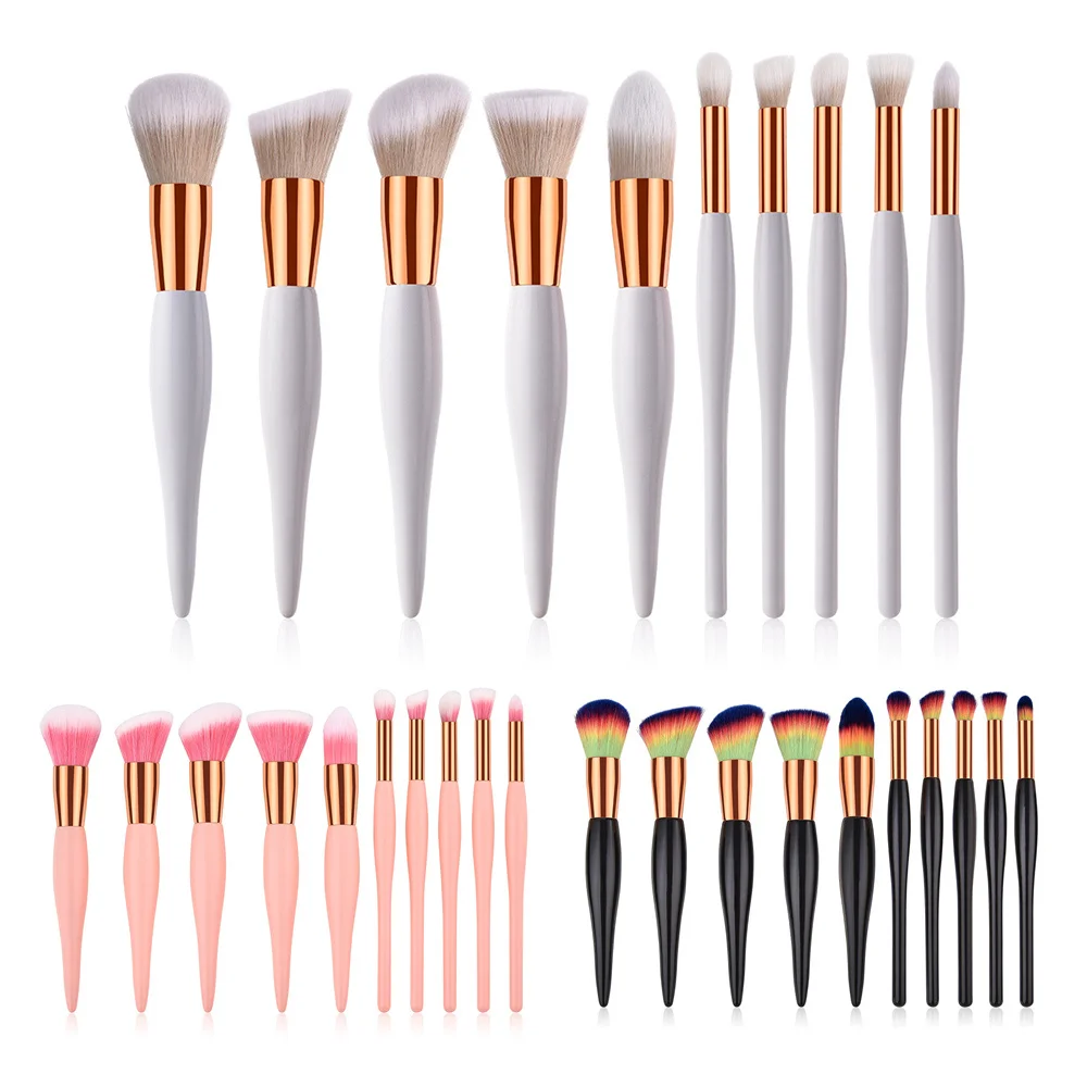 10pcs 3 Color Makeup Brushes Set Soft Nylon Hair Make Up Brush Tools Cosmetics Foundation Powder Blusher Eyeshadow Eyebrow Brush
10pcs 3 Color Makeup Brushes Set Soft Nylon Hair Make Up Brush Tools Cosmetics Foundation Powder Blusher Eyeshadow Eyebrow Brush