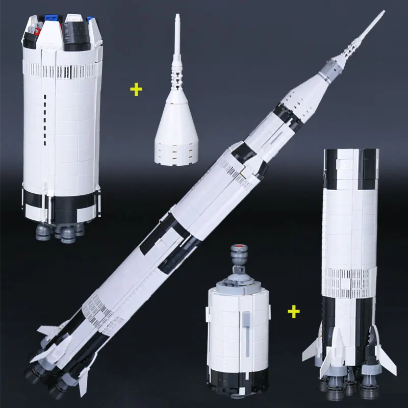 In Stock 37003 Apollo Saturn V Space Launch Vehicle Usa Rocket Model Building Blocks Toys For Children Compatible Toy
In Stock 37003 Apollo Saturn V Space Launch Vehicle Usa Rocket Model Building Blocks Toys For Children Compatible Toy