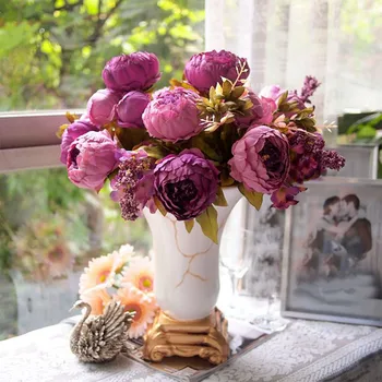 Springs Flowers Artificial Silk Peony Bouquets Home Garden Wedding Party Bridal Bouquet Decor Valentines Day Decoration
Springs Flowers Artificial Silk Peony Bouquets Home Garden Wedding Party Bridal Bouquet Decor Valentines Day Decoration