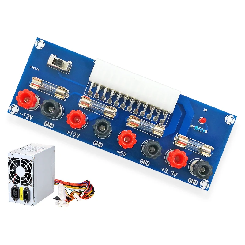 ATX PC Chassis Power ATX Transfer to Adapter Board Power Supply Switch Module 24Pin Output Terminal 24pins Electronics DIY KIT
ATX PC Chassis Power ATX Transfer to Adapter Board Power Supply Switch Module 24Pin Output Terminal 24pins Electronics DIY KIT