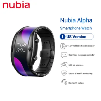 Original For Nubia alpha Smart Watch US Version 1GB 8GB ROM foldable flexible display Mobile Phone band Curved surface screen
Original For Nubia alpha Smart Watch US Version 1GB 8GB ROM foldable flexible display Mobile Phone band Curved surface screen
