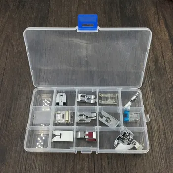 11pcs presser Feet set with box for sewing machine zipper FOOT Bearing Wheel Presser Feet Industrial Sewing Machines
11pcs presser Feet set with box for sewing machine zipper FOOT Bearing Wheel Presser Feet Industrial Sewing Machines