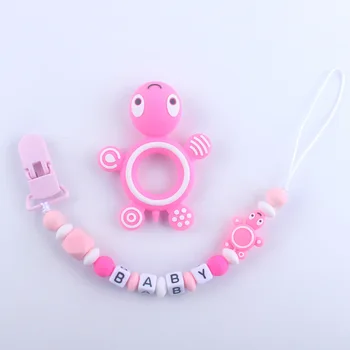 New Turtle Silicone Teether Molar Toy Cartoon Pacifier Clip Molar Silicone Pacifier Chain Baby Teether Molar Chain
New Turtle Silicone Teether Molar Toy Cartoon Pacifier Clip Molar Silicone Pacifier Chain Baby Teether Molar Chain
