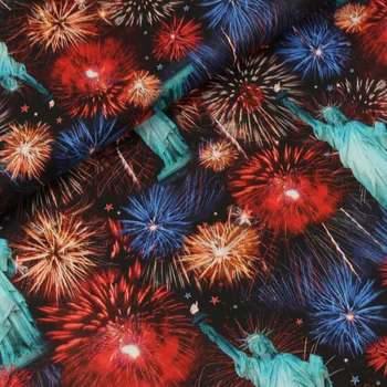 110cm Width Plain Fabric Fireworks Statue of Liberty Print Cotton Fabrics for Needlework Accessories DIY Cloth Sewing Patchwork
110cm Width Plain Fabric Fireworks Statue of Liberty Print Cotton Fabrics for Needlework Accessories DIY Cloth Sewing Patchwork