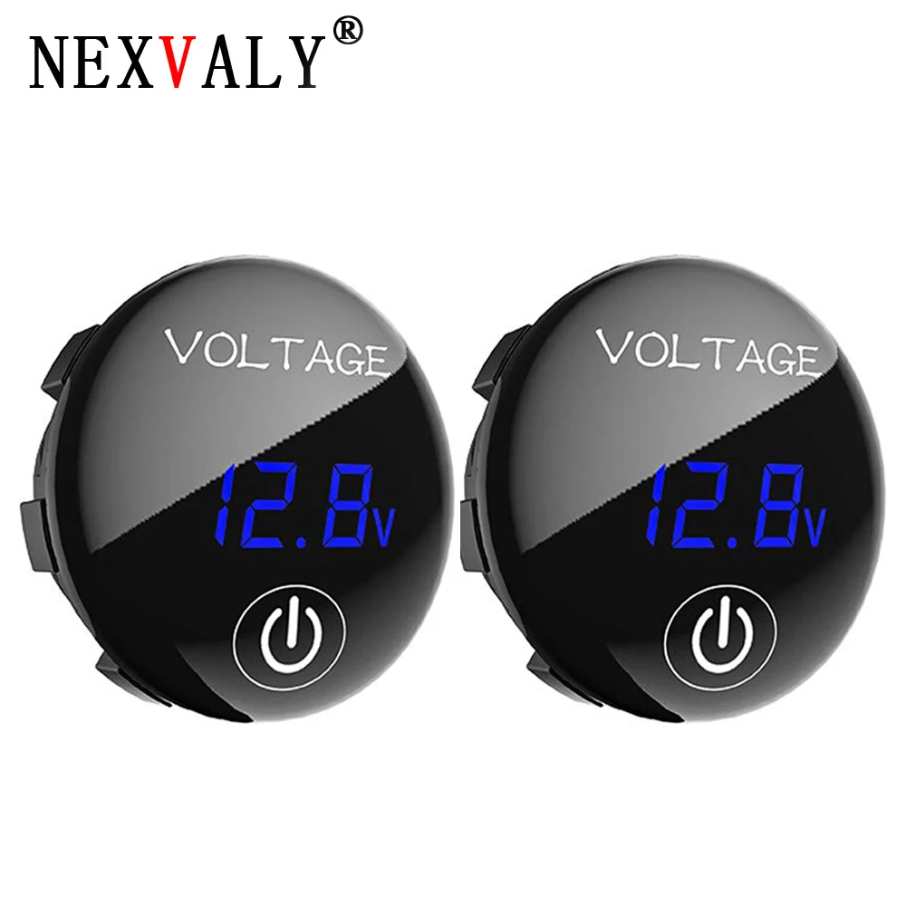 NEXVALY Car Voltage Meter 12V Digital Panel Voltmeter with Touch Switch Waterproof For Car Auto Motorcycle Boat ATV Truck
NEXVALY Car Voltage Meter 12V Digital Panel Voltmeter with Touch Switch Waterproof For Car Auto Motorcycle Boat ATV Truck