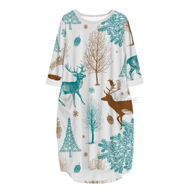 New Fashion Hunting 3D Print Long Deer Pocket Loose Casual Robe Summer Dress Traf For Women V12
New Fashion Hunting 3D Print Long Deer Pocket Loose Casual Robe Summer Dress Traf For Women V12