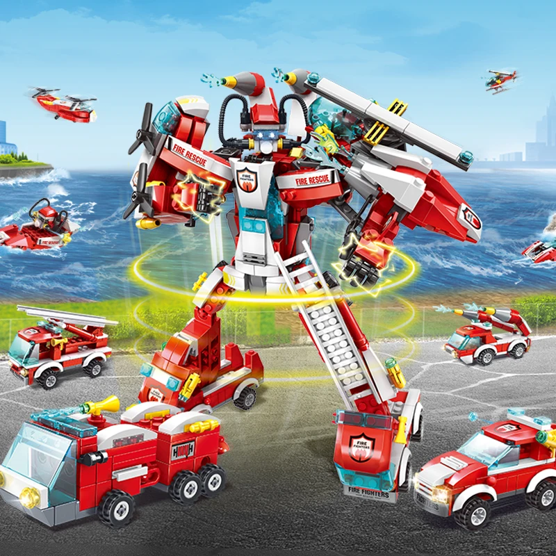 8 in 1 DIY Transformation Robot CITY Building Blocks Model City Police Technical Car Vehicle SWAT warship Bricks Toys For Boys
8 in 1 DIY Transformation Robot CITY Building Blocks Model City Police Technical Car Vehicle SWAT warship Bricks Toys For Boys