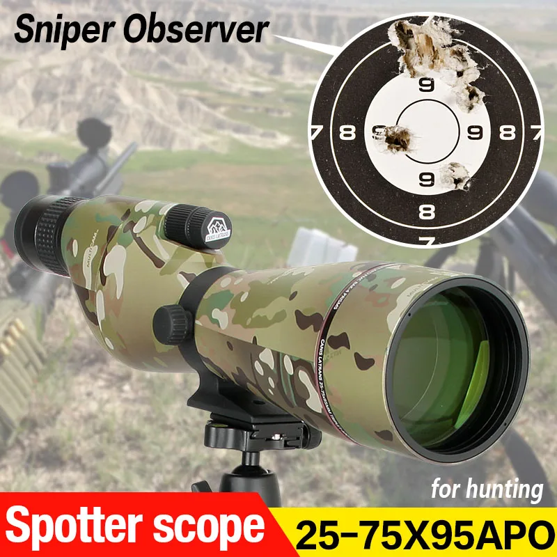 

E.T Dragon Optical sight 25~75X95 ED Spotting Scope ED Glass Eyepiece Monocular Powerful Zoom Telescope Bird-watching HS26-0028