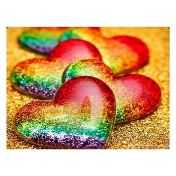 Diamond Painting Rainbow Heart Kit Diamond Embroidery Full Square Rhinestones Diamond Love Home Decoration
Diamond Painting Rainbow Heart Kit Diamond Embroidery Full Square Rhinestones Diamond Love Home Decoration