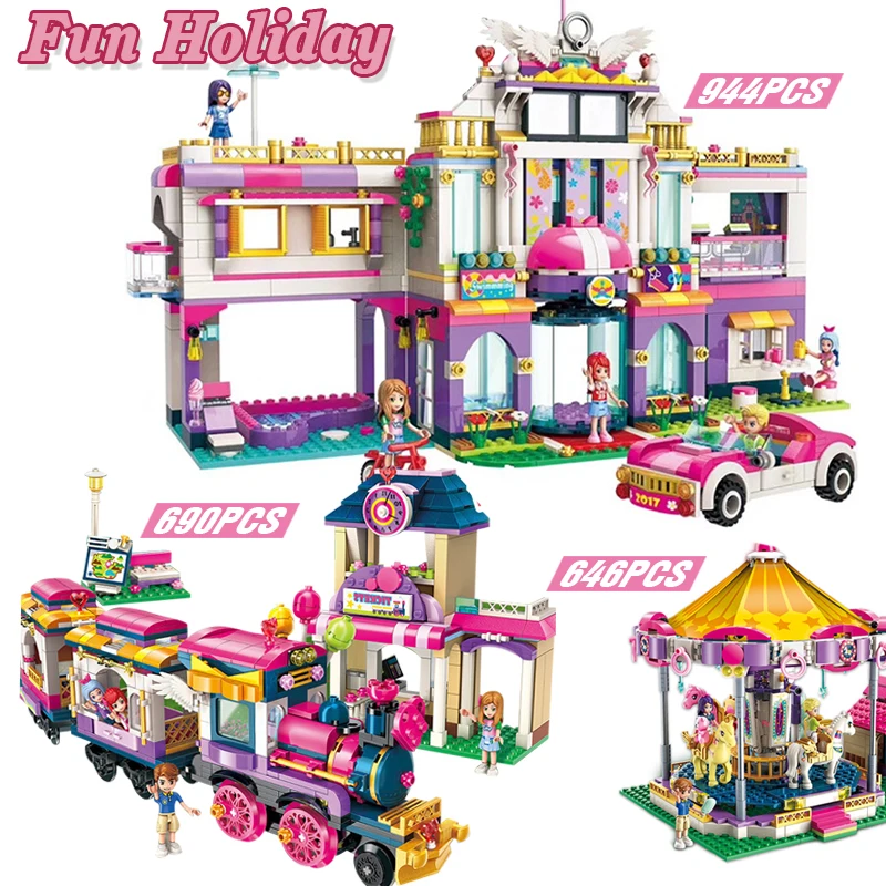2020 New City Building Blocks Set Compatible with Legoing Friends Girls Princess Fantasy Carousel Holidays Bricks Kids Toys 
2020 New City Building Blocks Set Compatible with Legoing Friends Girls Princess Fantasy Carousel Holidays Bricks Kids Toys