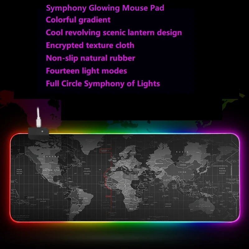Large Mouse Pad Gaming Mouse Pad Computer Mousepad Gamer RGB World Map Big Mouse Carpet Mat
Large Mouse Pad Gaming Mouse Pad Computer Mousepad Gamer RGB World Map Big Mouse Carpet Mat