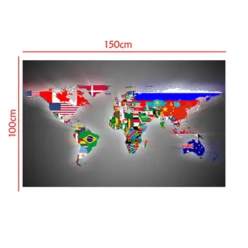 World Map Made Up Of National Flags Pattern 150x100cm Wall Decor Map Non-woven World Map For Home And Office Decor
World Map Made Up Of National Flags Pattern 150x100cm Wall Decor Map Non-woven World Map For Home And Office Decor