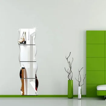 6/12Pcs 12X10cm Waves Shape Self-adhesive Tile 3D Mirror Stickers Cosmetic Mirror Wall Sticker Home Wall Bedroom Make Mirrors Up
6/12Pcs 12X10cm Waves Shape Self-adhesive Tile 3D Mirror Stickers Cosmetic Mirror Wall Sticker Home Wall Bedroom Make Mirrors Up