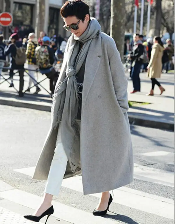 Fall Winter Women Simple Cashmere look Maxi Long Robe Belted Coat Female Woolen Outerwear manteau femme abrigos mujer wool coat
Fall Winter Women Simple Cashmere look Maxi Long Robe Belted Coat Female Woolen Outerwear manteau femme abrigos mujer wool coat