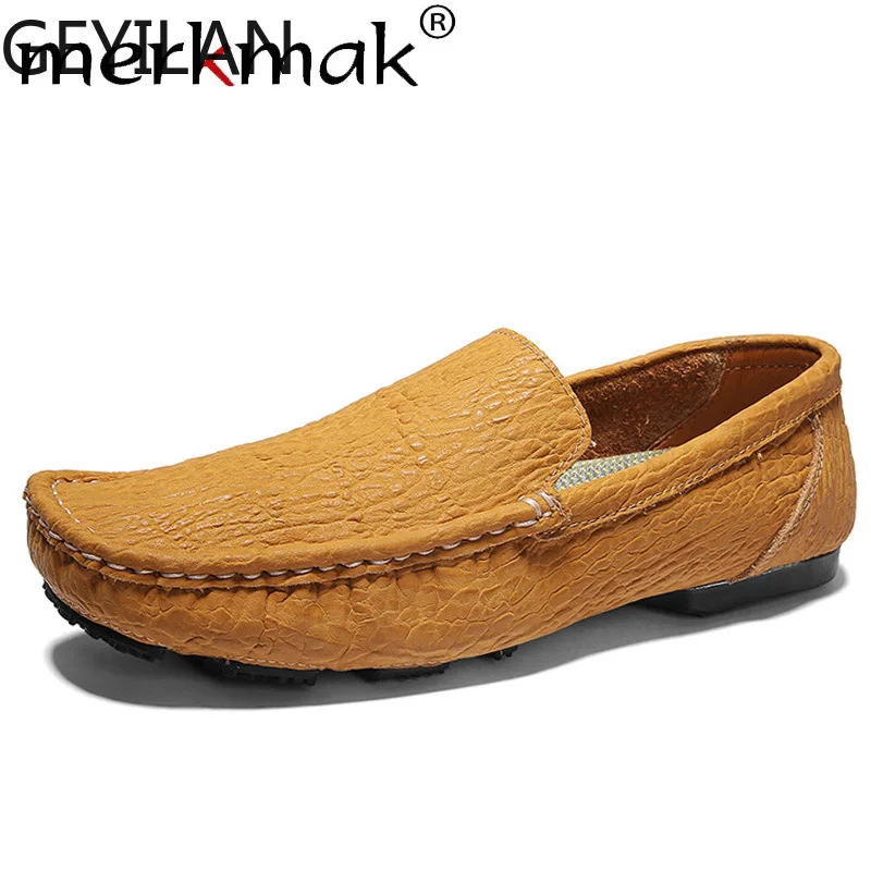 2019 Summer Leather Men Loafers Shoes Slip On Breathable Solid Casual Male Driving Shoes Shallow Man Soft Footwear Flat
2019 Summer Leather Men Loafers Shoes Slip On Breathable Solid Casual Male Driving Shoes Shallow Man Soft Footwear Flat