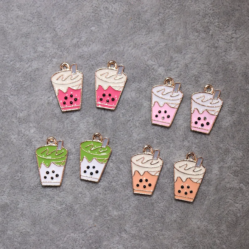 10pcs Dripping Oil Cartoon Drink Milk Tea Alloy Jewelry Accessories for The Making of Earrings Bracelets Handmade DIY Materials
10pcs Dripping Oil Cartoon Drink Milk Tea Alloy Jewelry Accessories for The Making of Earrings Bracelets Handmade DIY Materials