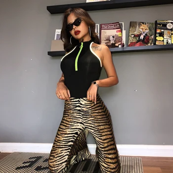 Leopard tiger high waist flare pants 2019 autumn winter casual clothes women sexy streetwear trousers bottoms K 
Leopard tiger high waist flare pants 2019 autumn winter casual clothes women sexy streetwear trousers bottoms K