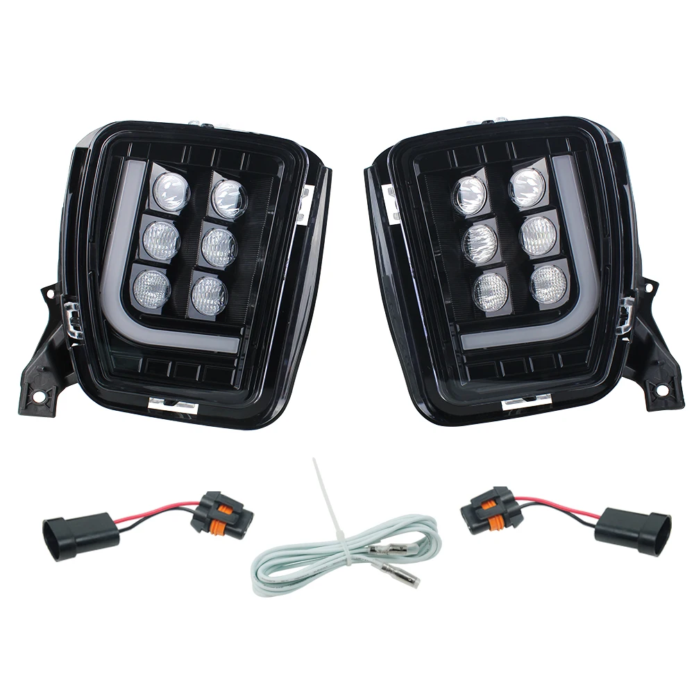 2pcs Smoke Lens 60w Led Fog Light for Dodge RAM 1500 2013-2018 with L Style White DRL Driving Fog Lamp car Accessories
2pcs Smoke Lens 60w Led Fog Light for Dodge RAM 1500 2013-2018 with L Style White DRL Driving Fog Lamp car Accessories
