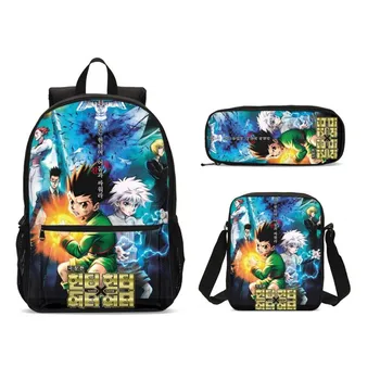 Hunter X Hunter Jump Anime Print 3pcs/Set Students Backpack Pencil Bag Men Bookbags School Bags For Girls Boys Kids Bagpack
Hunter X Hunter Jump Anime Print 3pcs/Set Students Backpack Pencil Bag Men Bookbags School Bags For Girls Boys Kids Bagpack
