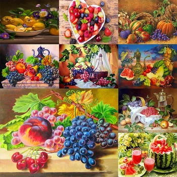 Cross Stitch Diamond Painting Fruit Embroidery Mosaic 5D DIY Full Drill 40x30cm Stitch DIY Framed Drill Eco-friendly Craft
Cross Stitch Diamond Painting Fruit Embroidery Mosaic 5D DIY Full Drill 40x30cm Stitch DIY Framed Drill Eco-friendly Craft