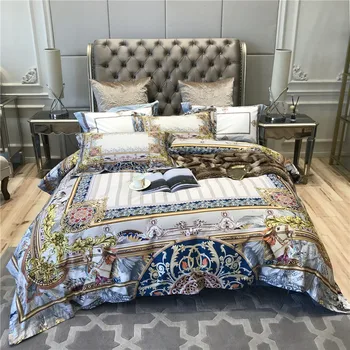 120S Top Quality home textiles 4 piece queen size duvet cover set egyptian cotton bedding sheets king linens double ropa de cama
120S Top Quality home textiles 4 piece queen size duvet cover set egyptian cotton bedding sheets king linens double ropa de cama