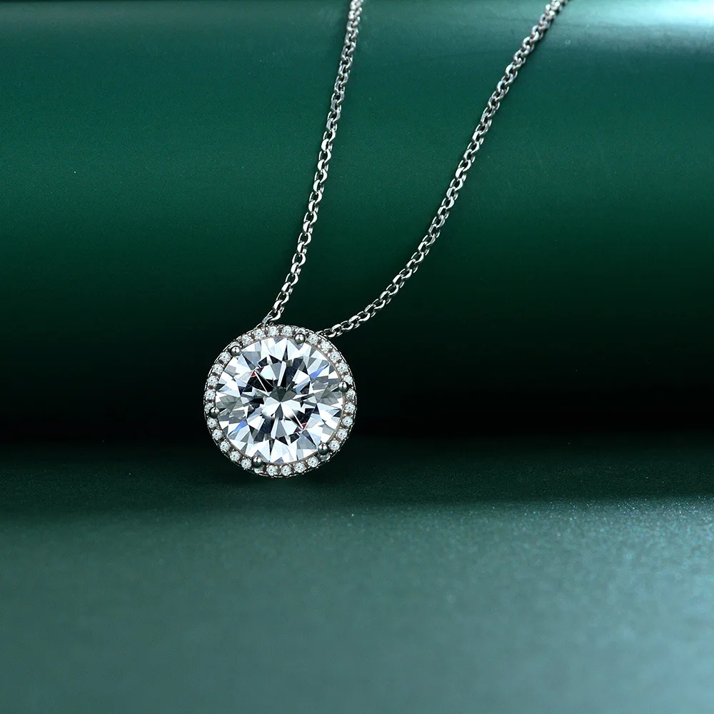 Round cut 11mm Moissanite Diamond Pendant 925 Sterling Silver Party Wedding Pendants Necklace For Women men Jewelry Gift
Round cut 11mm Moissanite Diamond Pendant 925 Sterling Silver Party Wedding Pendants Necklace For Women men Jewelry Gift