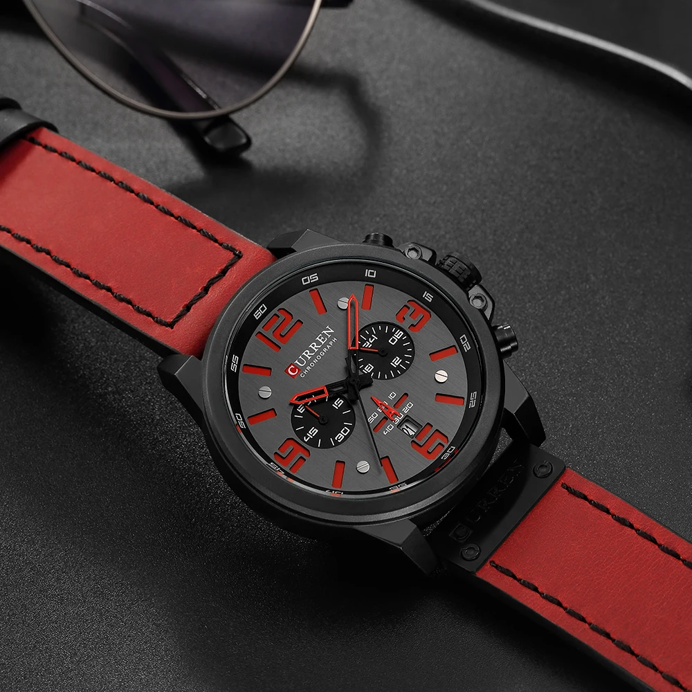 

Men's Fashion Curren Brand Quartz Wrist Watch Men Waterproof Calendar Watches For Mens Gift Relogs montre homme