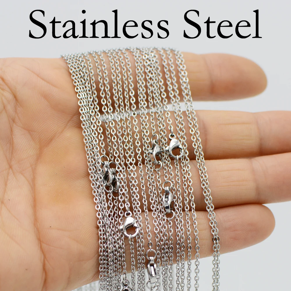 20 pcs - Stainless Steel Chain Necklace, Stainless Steel Cable Chain, Stainless Steel Link Chain, Stainless Steel Necklace
20 pcs - Stainless Steel Chain Necklace, Stainless Steel Cable Chain, Stainless Steel Link Chain, Stainless Steel Necklace