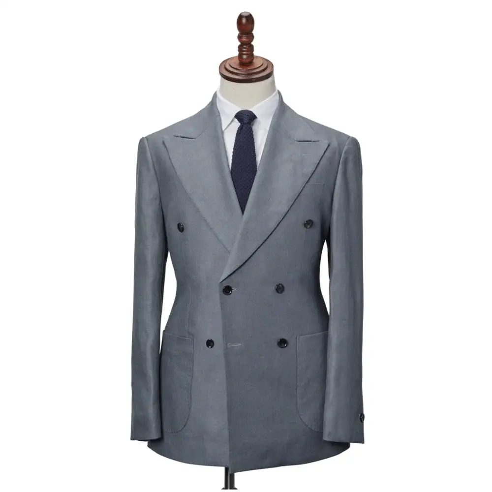 Grey Linen Blazer Mens Suit Jacket Pant 2 PCS Custom Made Formal Dress Wedding Tuxedos Business Men Wear
Grey Linen Blazer Mens Suit Jacket Pant 2 PCS Custom Made Formal Dress Wedding Tuxedos Business Men Wear