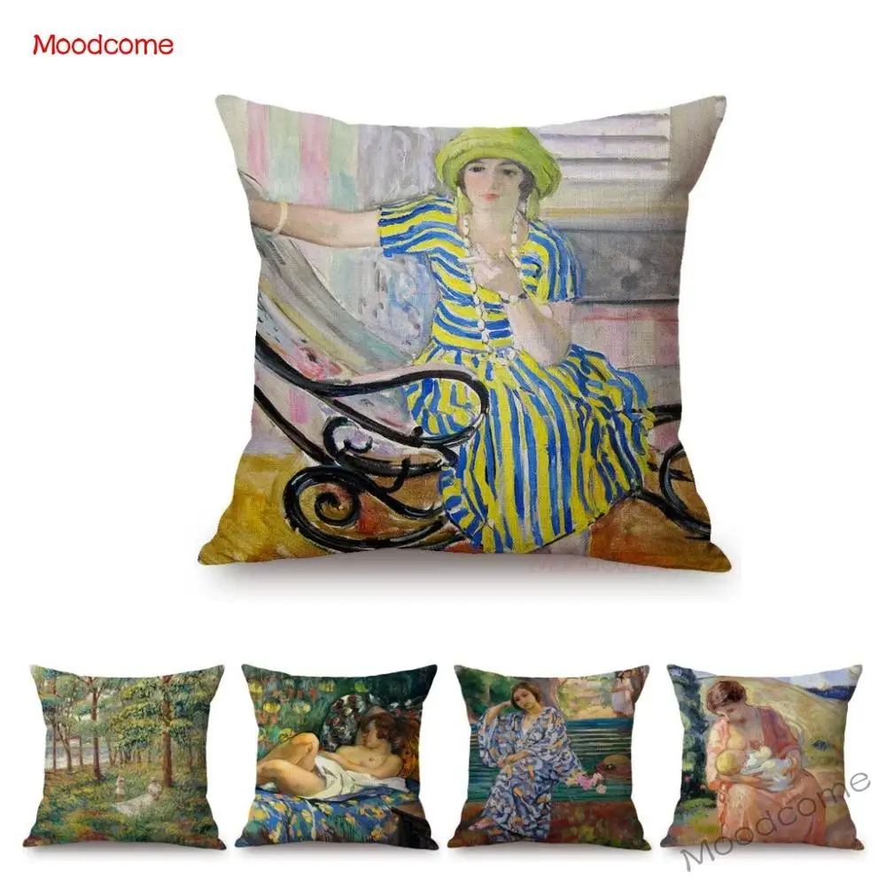French Painter Henri Lebasque Post Impressionism Oil Painting Sofa Throw Pillow Case World Famous Painting Art Cushion Covers
French Painter Henri Lebasque Post Impressionism Oil Painting Sofa Throw Pillow Case World Famous Painting Art Cushion Covers