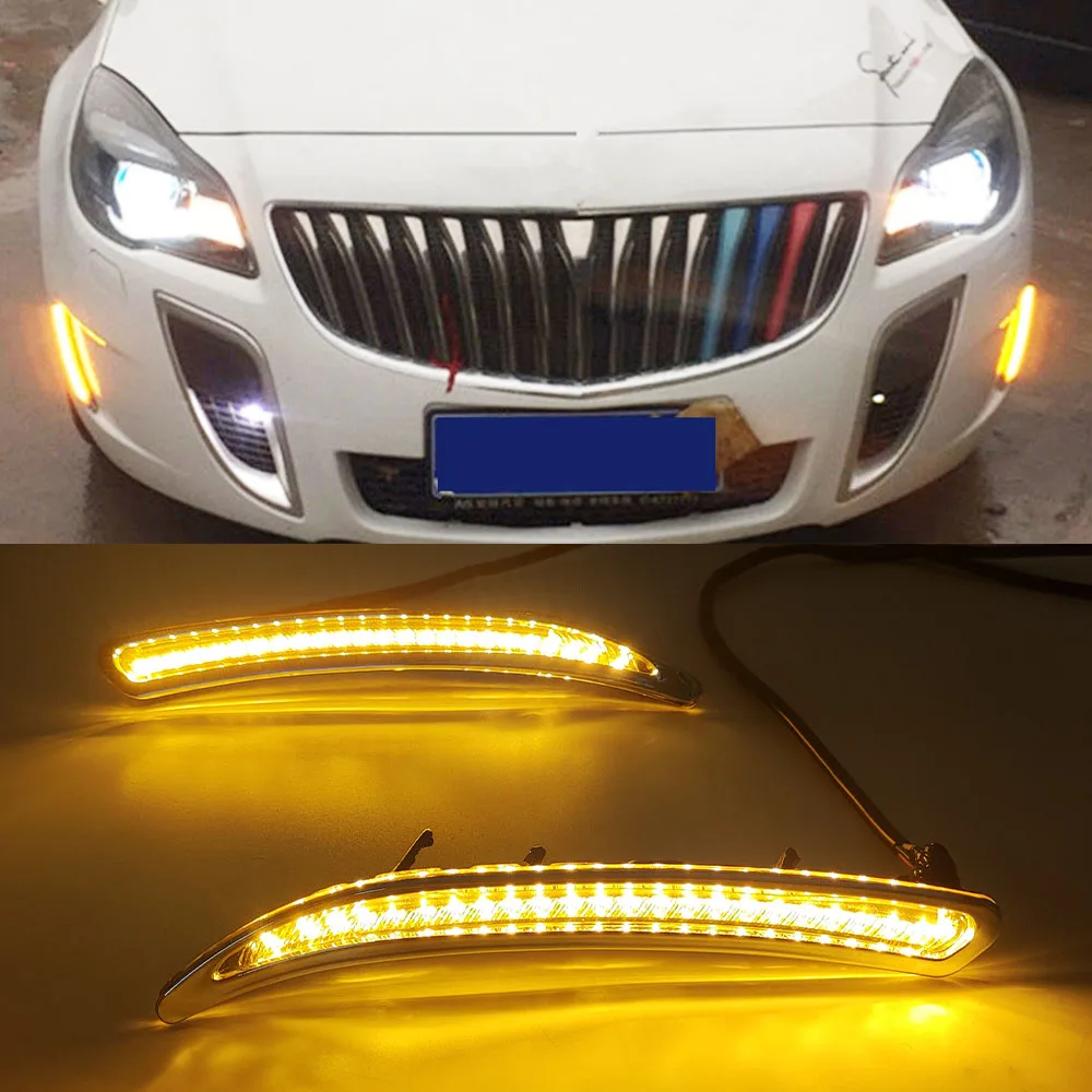Автомобильная проблесковая 2 шт. светодиодный DRL Габаритные огни для Buick Regal GS Opel