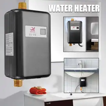 3000W Kitchen Electric Water Heaters Tap Instant Hot Water Faucet 3 Seconds Heating Tankless Instantaneous Water Heater
3000W Kitchen Electric Water Heaters Tap Instant Hot Water Faucet 3 Seconds Heating Tankless Instantaneous Water Heater