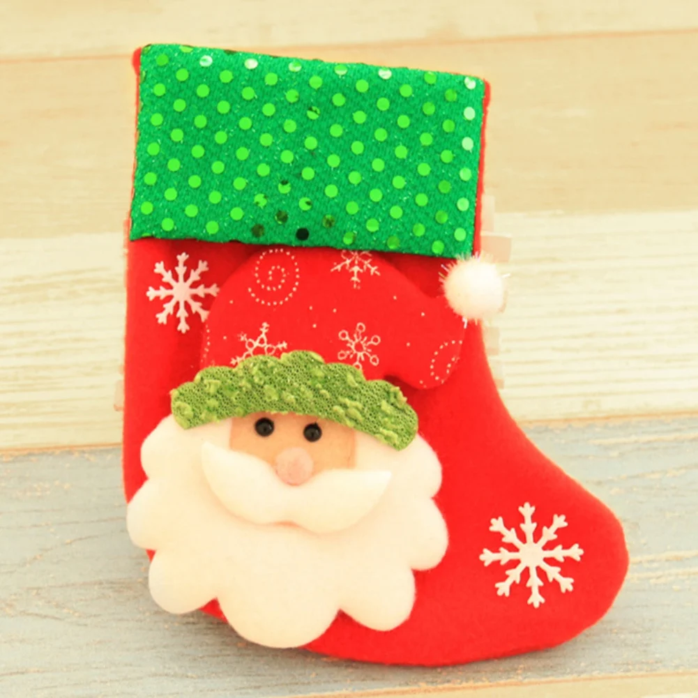 christmas stockings socks santa claus candy gift bag xmas