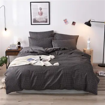 Two-piece And Three-piece Set Bed Linen Simple Black And White Plain Quilt Cover Solid Color Pillowcase Cover For Four Seasons
Two-piece And Three-piece Set Bed Linen Simple Black And White Plain Quilt Cover Solid Color Pillowcase Cover For Four Seasons