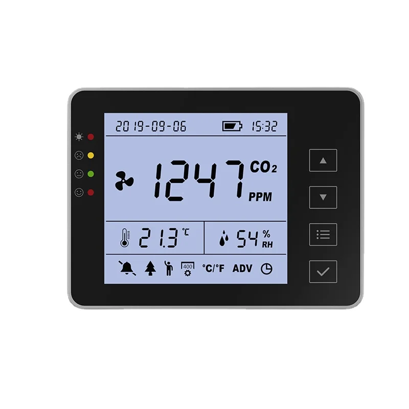 Wall mounted CO2 monitor, air quality co2 tester /Humidity /Temperature monitoring device
Wall mounted CO2 monitor, air quality co2 tester /Humidity /Temperature monitoring device