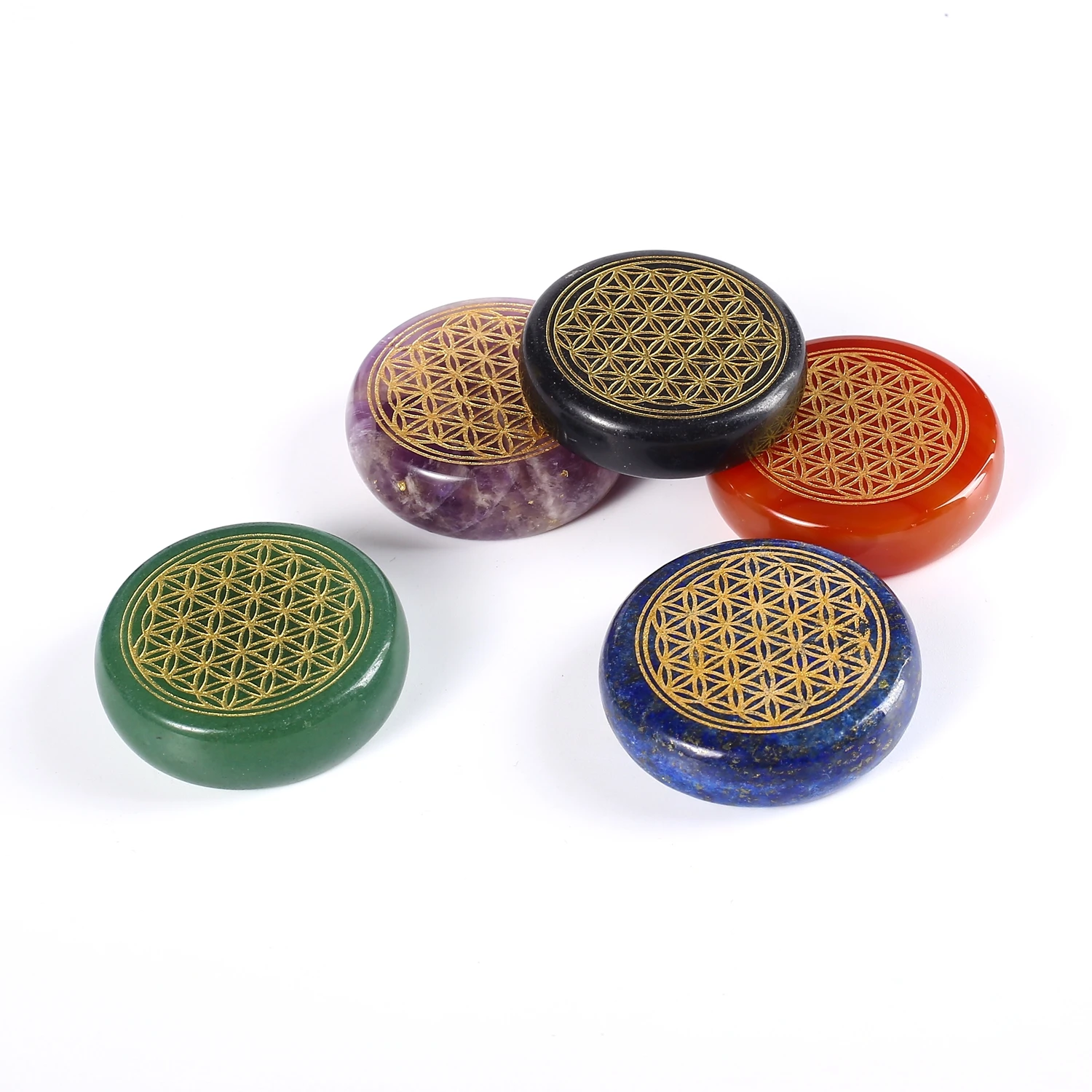 40mm*10mm Ancient Egypt Flower of Life Pattern Natural Crystal Carving Religion Ornaments
40mm*10mm Ancient Egypt Flower of Life Pattern Natural Crystal Carving Religion Ornaments