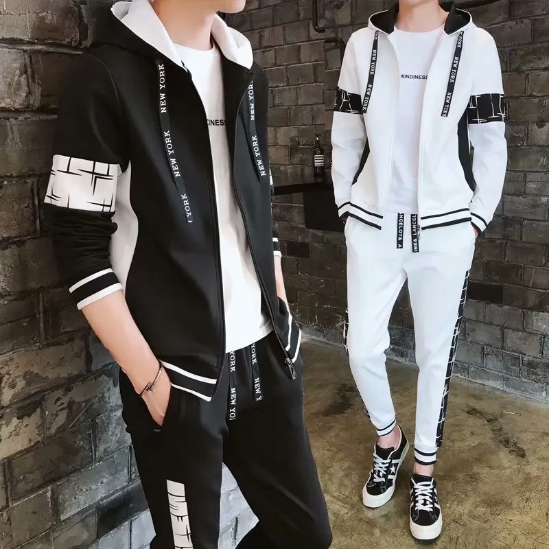 2019 Autumn New Style Students Hooded Zipper Cardigan Hoodie Suit Men's Handsome Clothes Two-Piece Set Business Attire
2019 Autumn New Style Students Hooded Zipper Cardigan Hoodie Suit Men's Handsome Clothes Two-Piece Set Business Attire