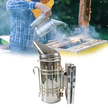 Beekeeping Bee Smoke Bombs Stainless Steel Manual Higher Bees Smoker Conical Head Apiculture For Beekeeper Tool
Beekeeping Bee Smoke Bombs Stainless Steel Manual Higher Bees Smoker Conical Head Apiculture For Beekeeper Tool