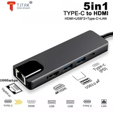 USB C Hub Adapter 5-in-1 USB C Hub Ethernet, USB-C Multiport Adapter with 4K HDMI, Ethernet Input, 2USB 3.0 Ports, USB C PD Char
USB C Hub Adapter 5-in-1 USB C Hub Ethernet, USB-C Multiport Adapter with 4K HDMI, Ethernet Input, 2USB 3.0 Ports, USB C PD Char