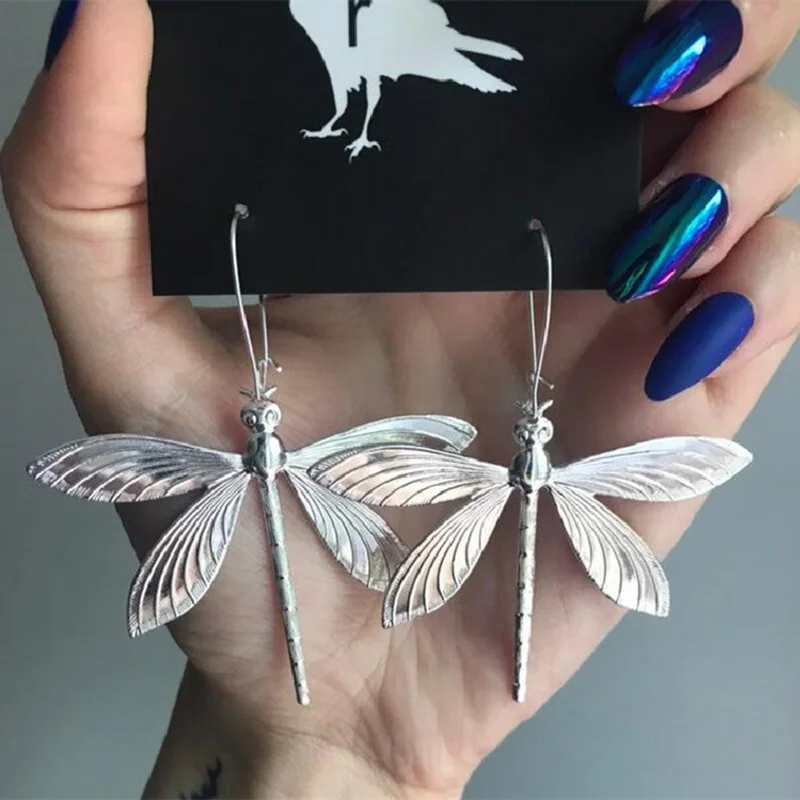 Модное серебряное кольцо Цвет Стрекоза серьги Ravenstone для женщин женские вечерние свадебные украшения