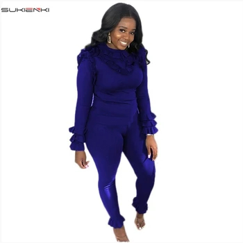African spring Vintage Two Piece Set Outfits Ruffle Crop Top Long Sleeve And Pants Set Bodycon Casual Outfit Women Tracksuit 
African spring Vintage Two Piece Set Outfits Ruffle Crop Top Long Sleeve And Pants Set Bodycon Casual Outfit Women Tracksuit