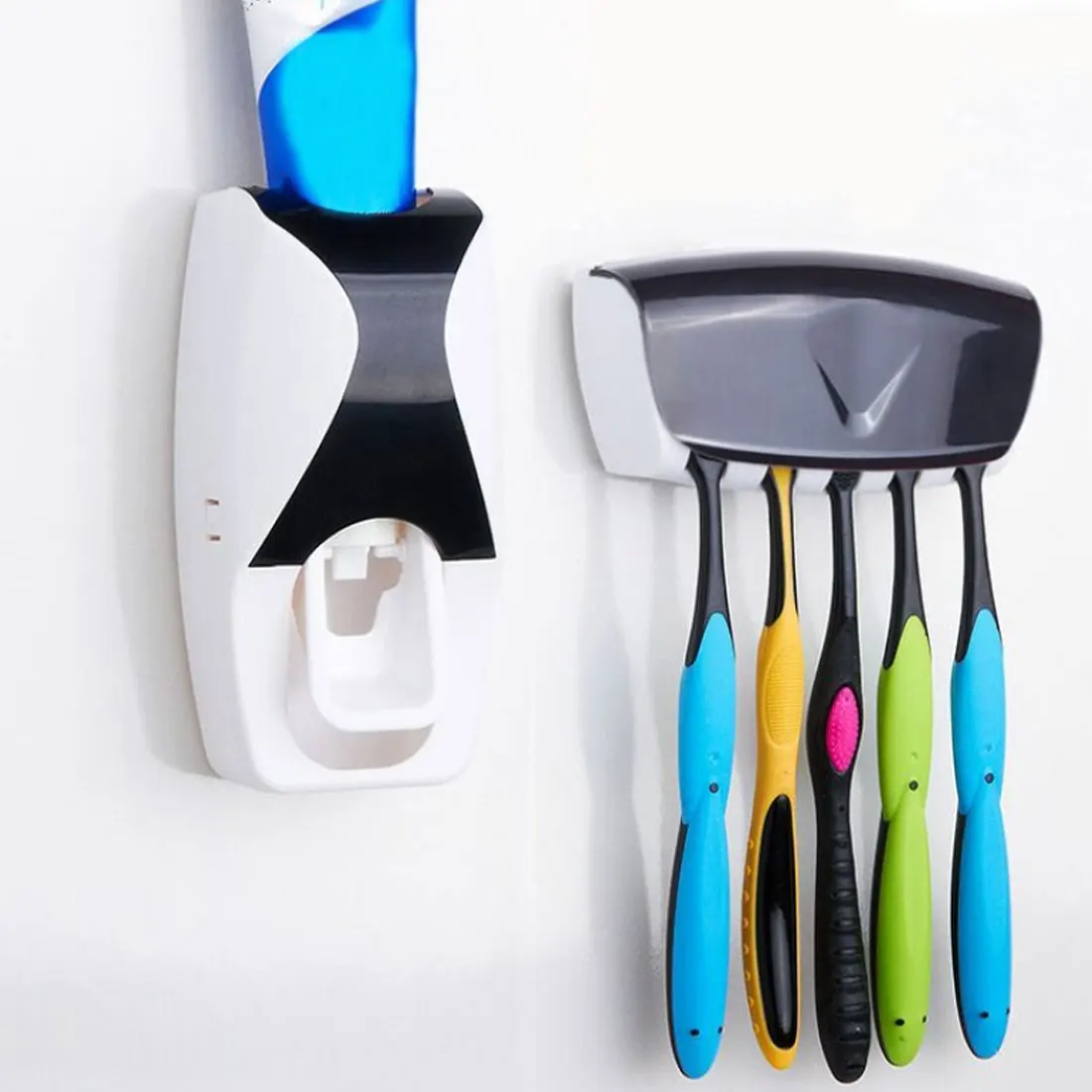 4 Types Wall Mounted Toothbrush Holder Family Rack Bath Home Bathroom Automatic Toothpaste Dispenser Home Bathroom Accessories
4 Types Wall Mounted Toothbrush Holder Family Rack Bath Home Bathroom Automatic Toothpaste Dispenser Home Bathroom Accessories