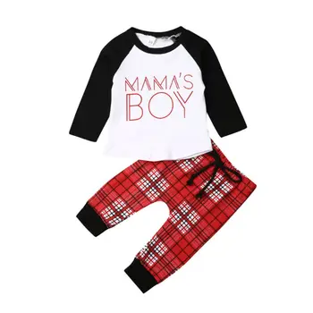 0-3 Years Baby Boys Xmas Outfits Newborn Infant Letter Print T-Shirt Tops+Plaid Pants Baby Boys Christmas Clothes
0-3 Years Baby Boys Xmas Outfits Newborn Infant Letter Print T-Shirt Tops+Plaid Pants Baby Boys Christmas Clothes