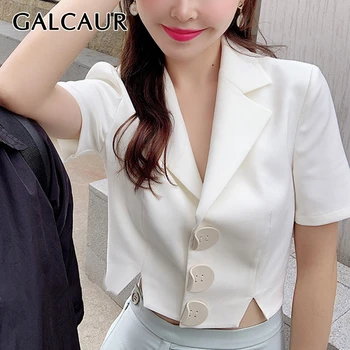 GALCAUR Vintage Patchwork Button Shirt For Woman Notched Short Sleeve Large Size Loose Blouse Female Summer New Clothes 2020
GALCAUR Vintage Patchwork Button Shirt For Woman Notched Short Sleeve Large Size Loose Blouse Female Summer New Clothes 2020